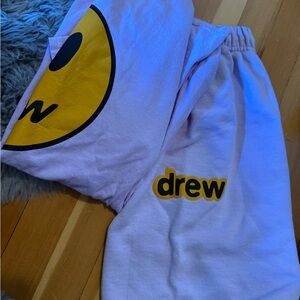 Drew set lavender tee and shorts cotton